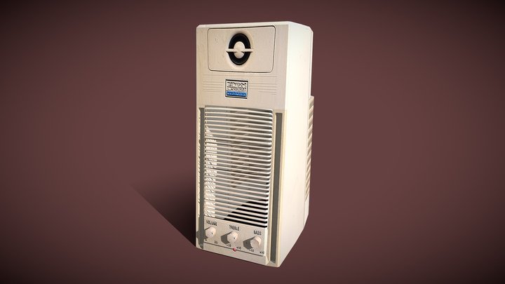 Stereo Speaker 3D Model