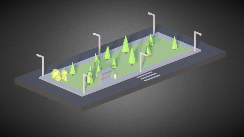 Isometric Halloween scene