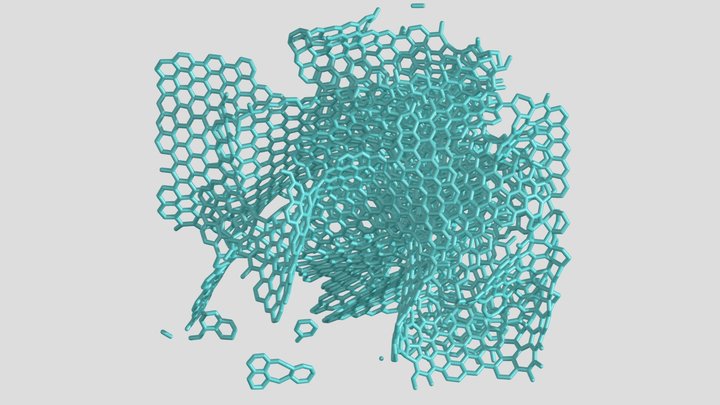 Activated carbon structure (KIP12000+EDIP) 3D Model