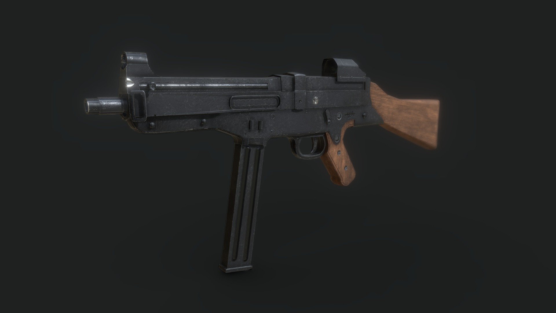 Custom Gun - 3D Model