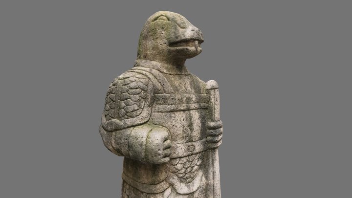 Stone Sculpture Snake 01