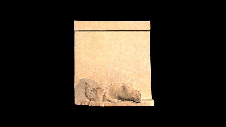 Athenian Treasury Metope 26 - Heracles 3D Model