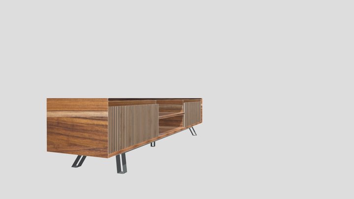 Meuble-TV-Vantaa-boisbeige 3D Model