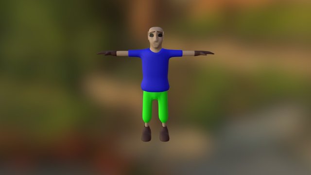 Character With Rig 3D Model