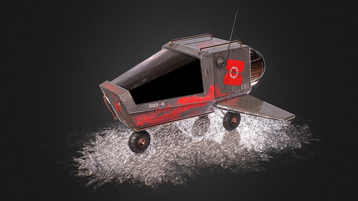 Space Ship 3D Model