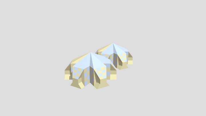 Hospital logo Layout Buliding 3D Model