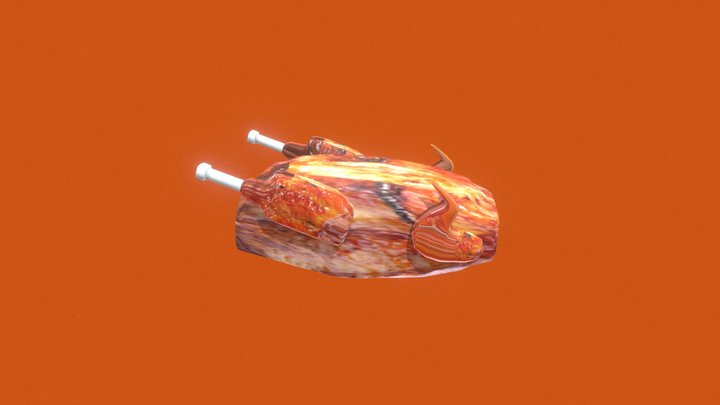 Lava Chicken 3D Model