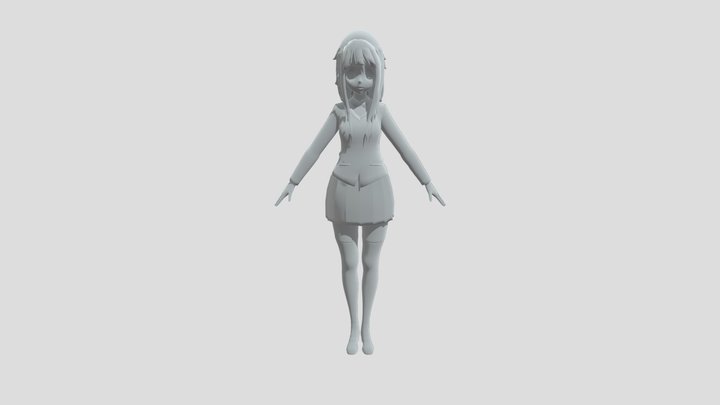Anime-style-character 3D Model
