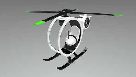 Future Airplane 3D Model