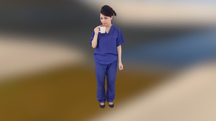 Enfermera - Modelo 3D 3D Model