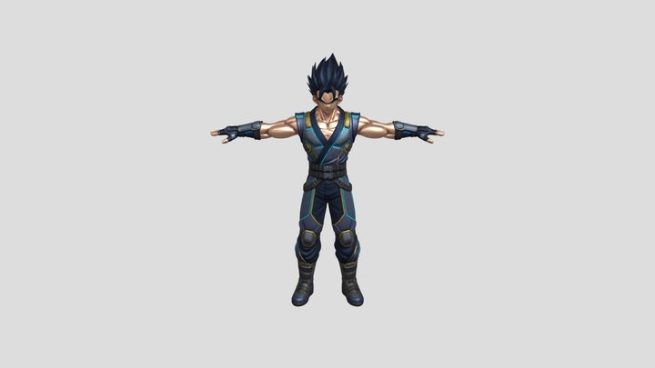 Azure Sky Warrior 3D Model