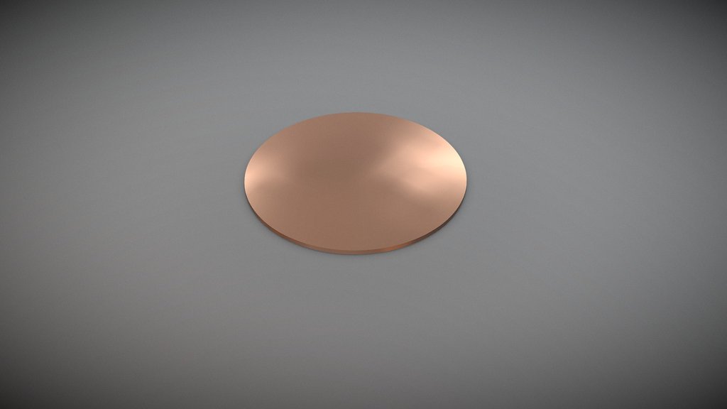Waxinelichthouder rond | Cirkel 45 mm koper