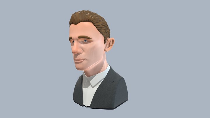 Daniel Craig Bust - Skyfall 3D Model
