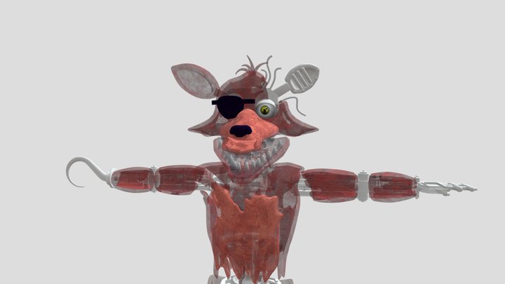 Withered Foxy By Cheesedudes 3D Model