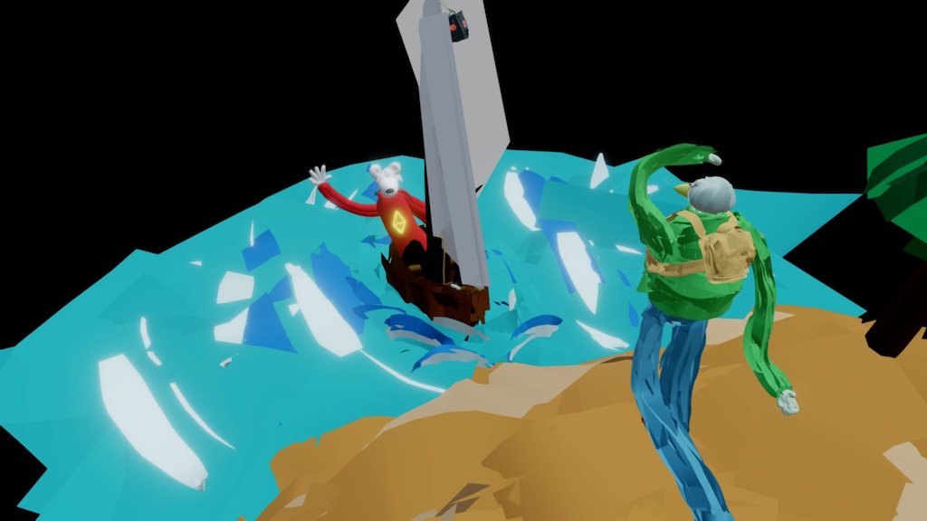 On the island
