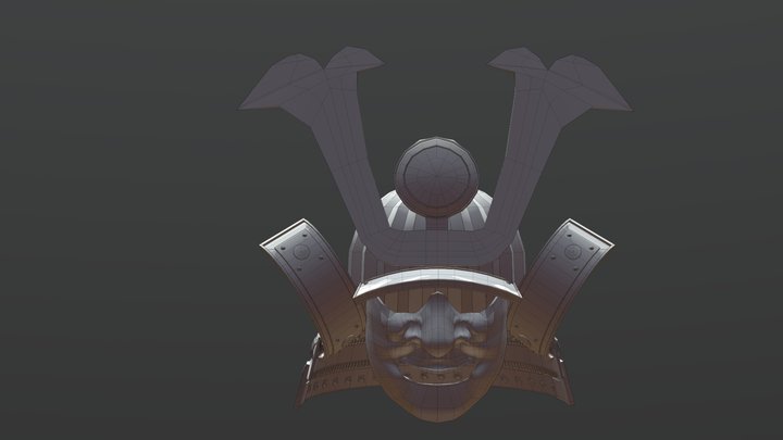 Samourai Helmet 3D Model