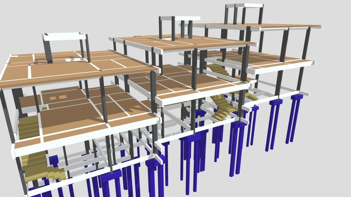 509 - Estrutural Residencias Unifamiliares 3D Model