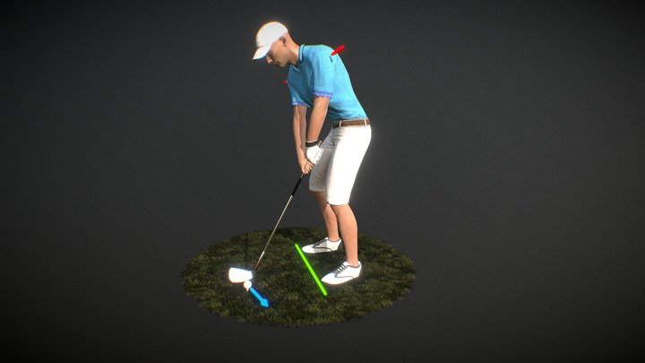 Golfer_03 3D Model