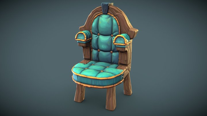 Stylized chair 3D Model