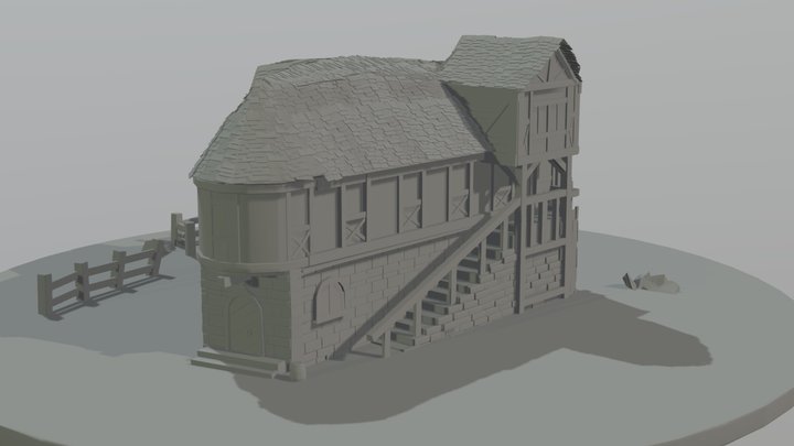 Medieval Era House 3D Model