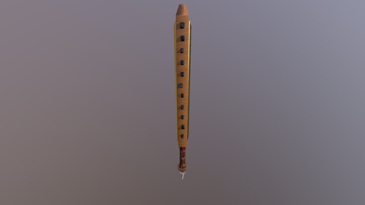 Gold Bar Macuahuitl 3D Model