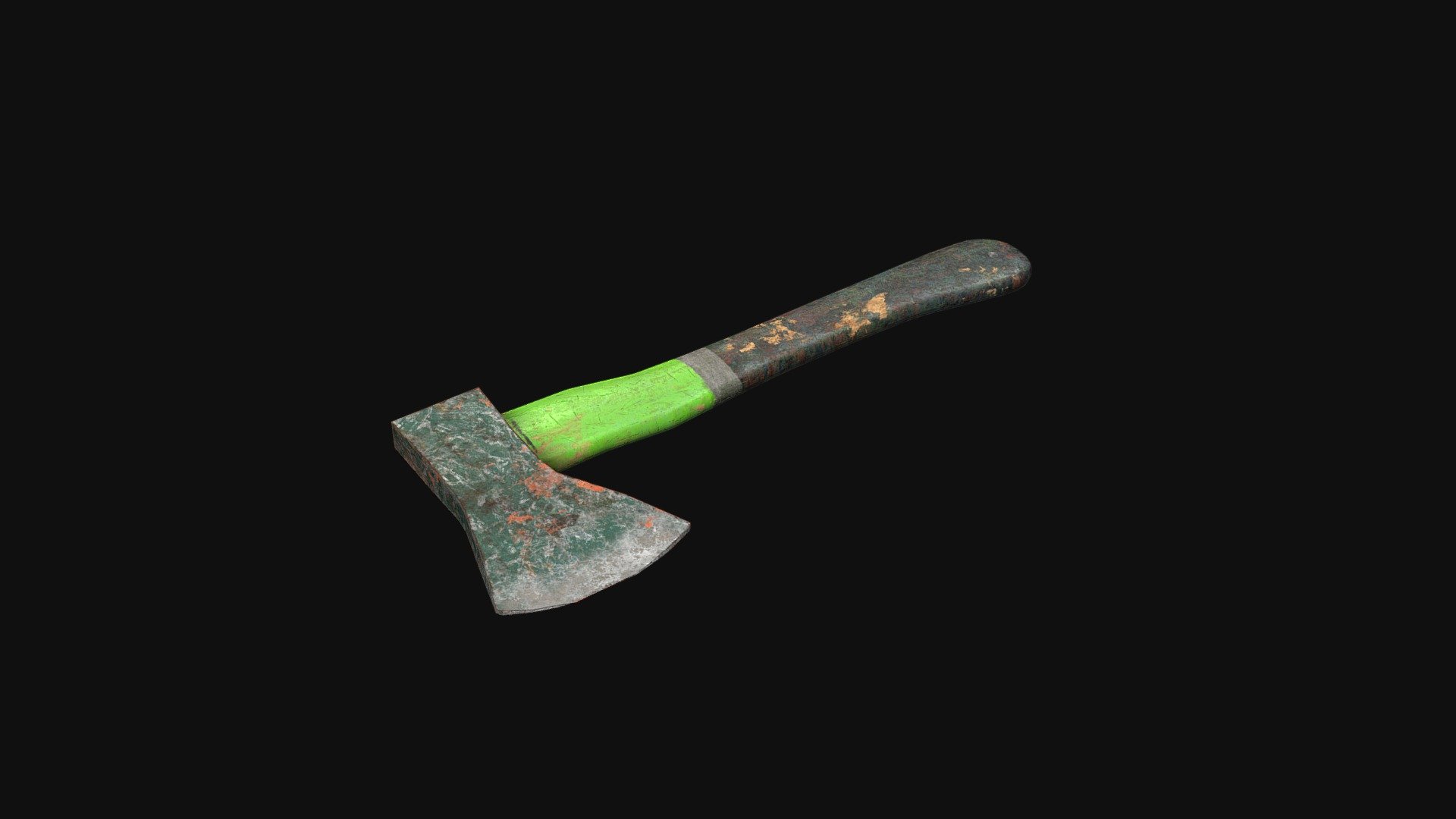 Simple rust. Axe 3d model.