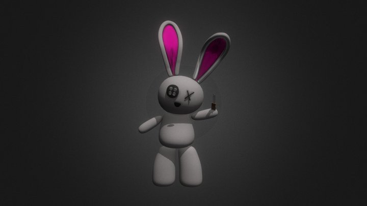 Evil Stuffed Bunny 3D Model