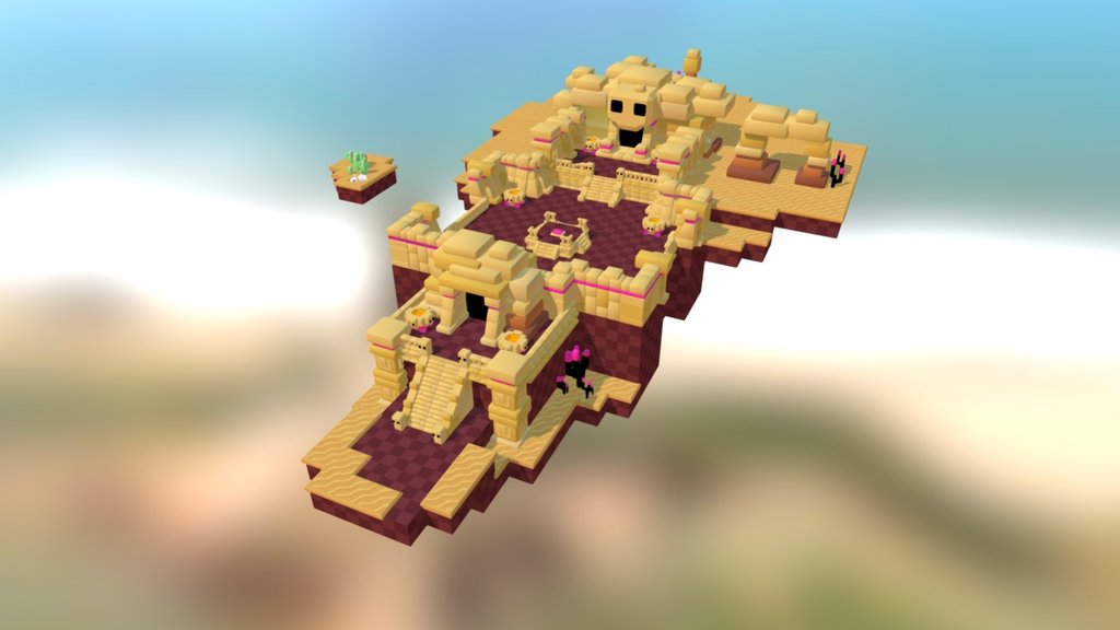 Isometric Temple - 3D model by julimuska [15f9cb6] - Sketchfab