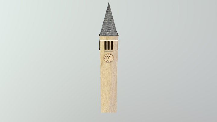 cornell clocktower 3D Model