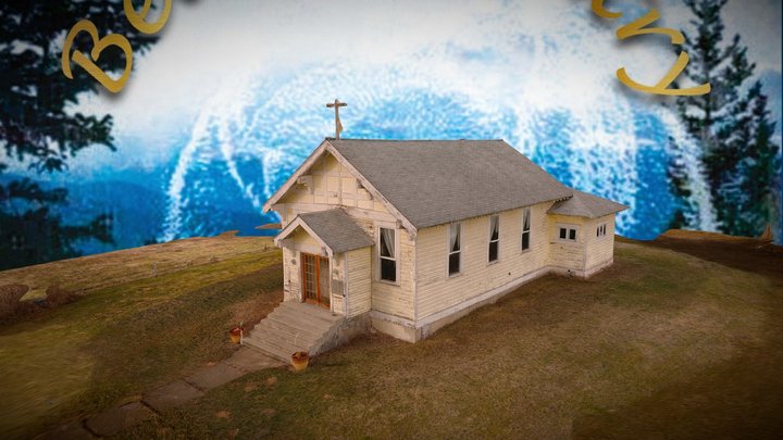 St. Catholics Church of D'Aste, Montana 3D Model