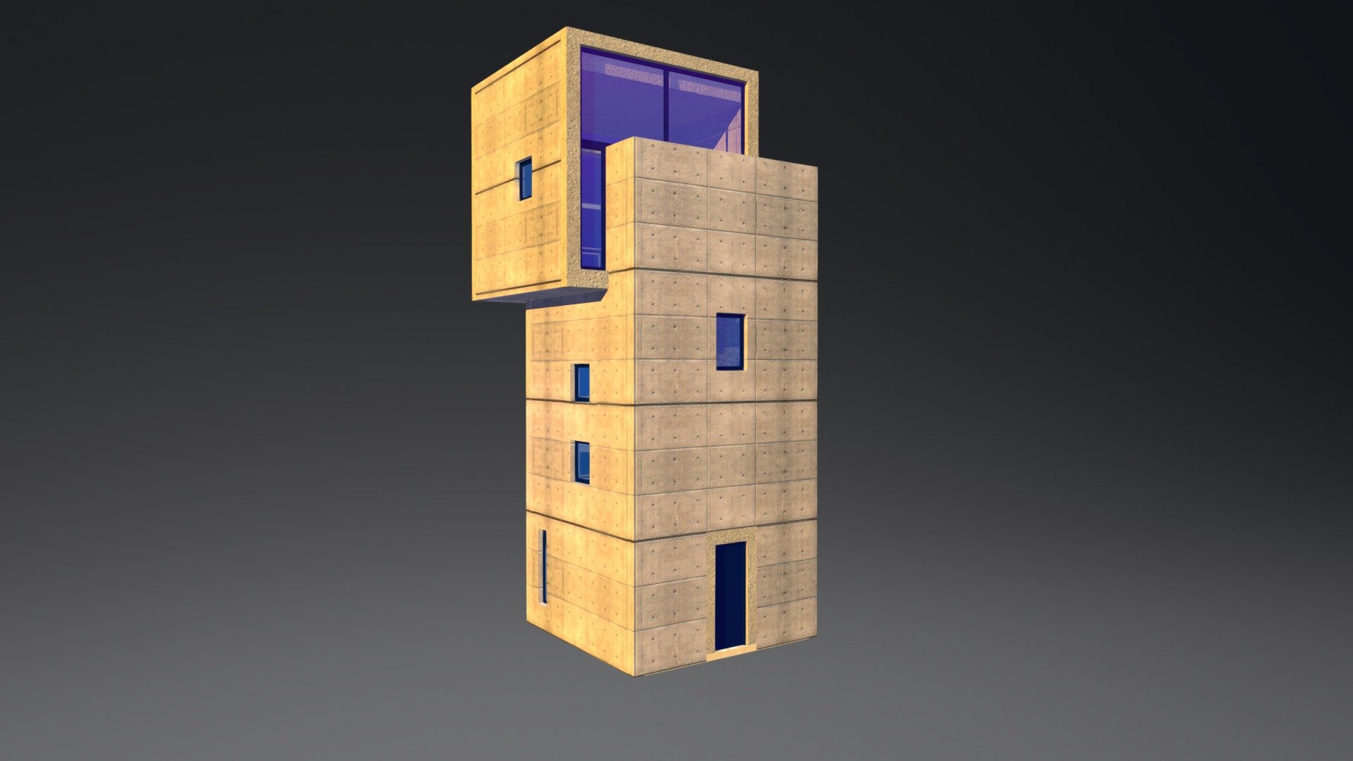 Tadao Ando 4 X 4 House Animation