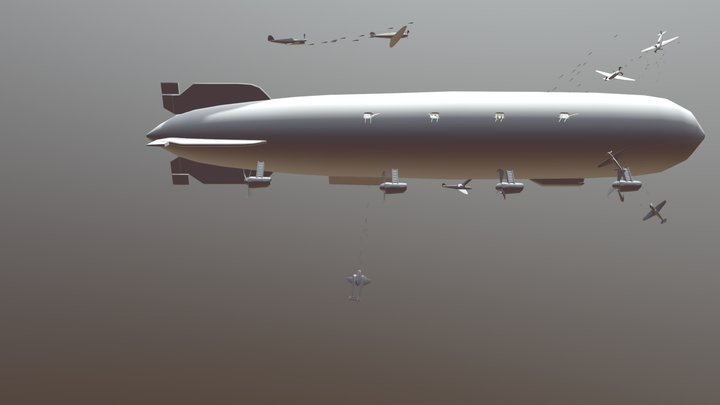 Draft Plane Xyz 3D Model