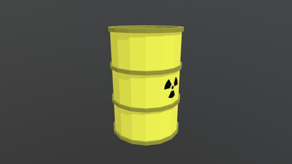 Low Poly Not So Friendly Barrel