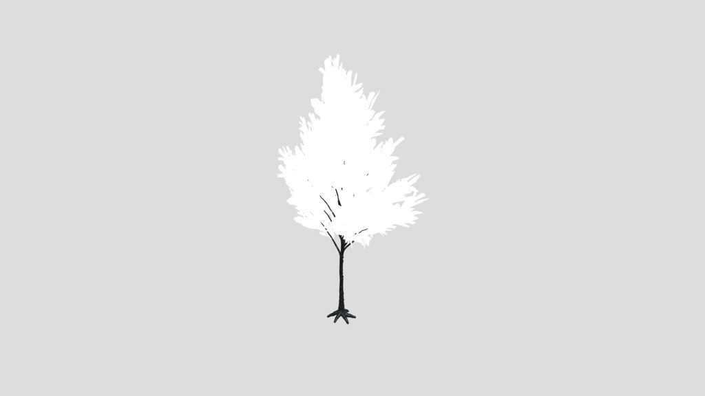 Dry Tree Low Poly Animated