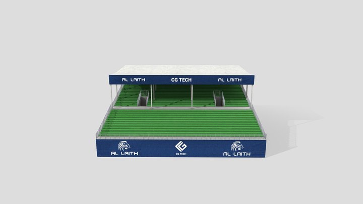 Bleacher 3D Model