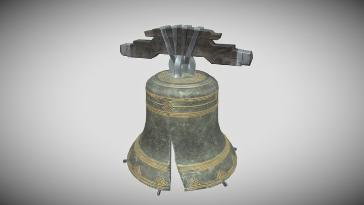 Broken Chinese Bell 3D Model