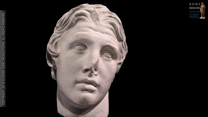 3D rendering of Alexander the Great