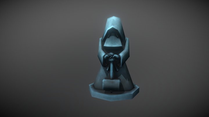 Statue of dwarvish tomb 3D Model
