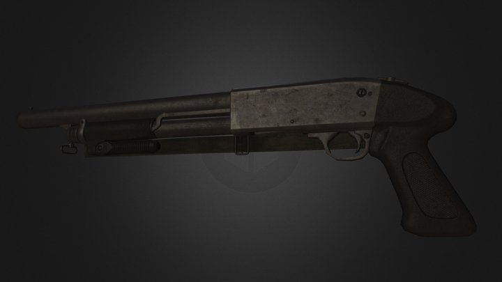M37 Ithaca Stakeout 3D Model