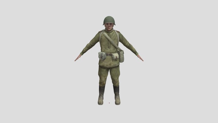 Russian soldier 3D Model