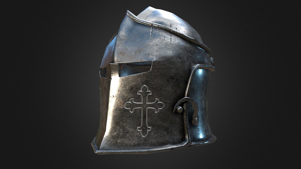 Simple Steel Helmet (Game Model)