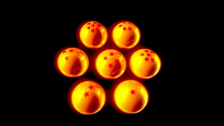 The Dragon Balls (Old Version) – Kostenloses 3D-Modell STL