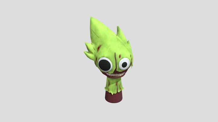 Incredibox Sprunki-green 3D Model