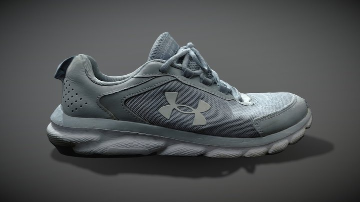 Under Armour Right Shoe (charged assert 7) v2 3D Model