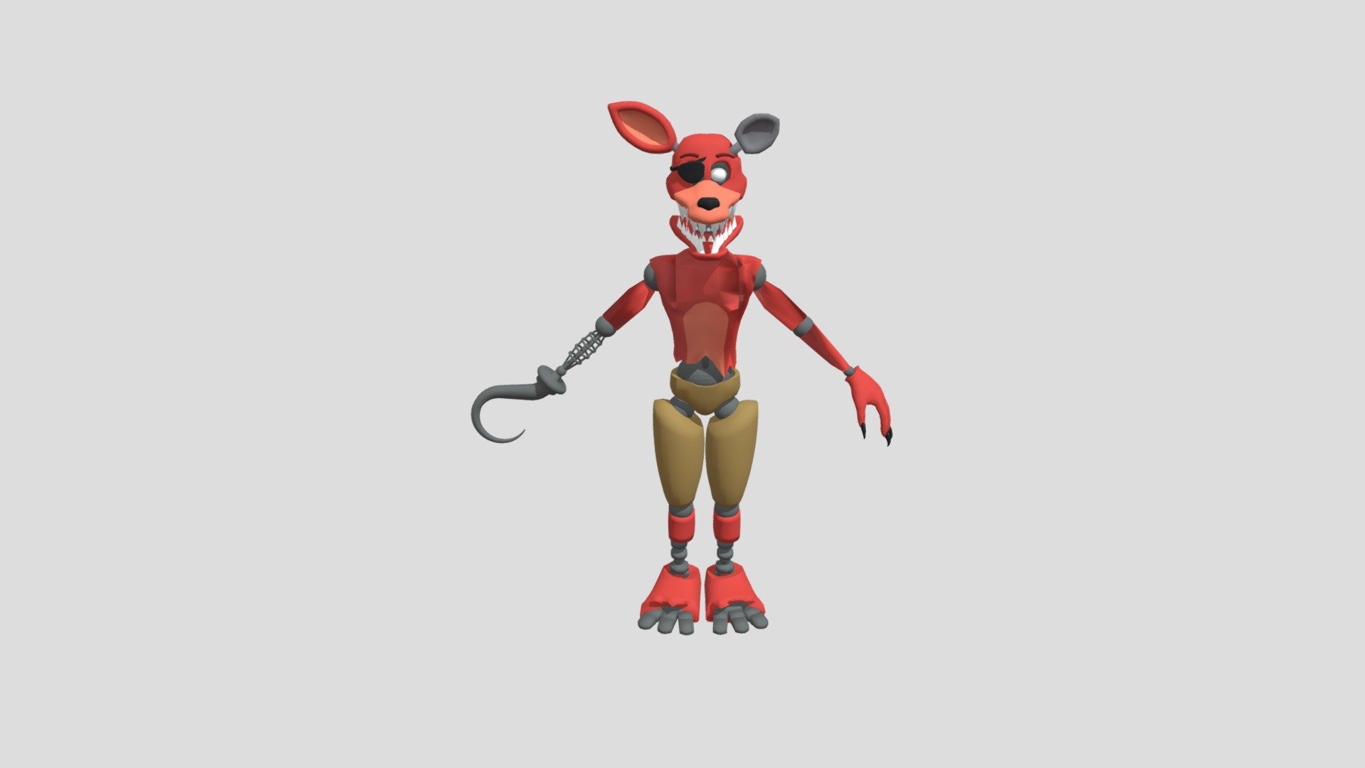 Withered Foxy Fnaf - Download Free 3D model by fgvcvvjn (@fgvcvvjn)  [121e07f]