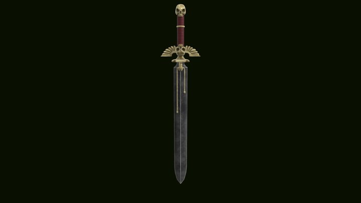 Warhammer 40K - Sword of Secrets - Power Sword 3D Model