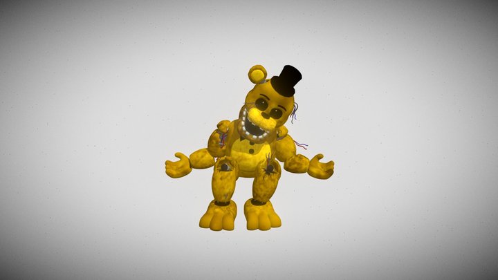 Fnaf_ar_withered_golden_freddy 3D Model