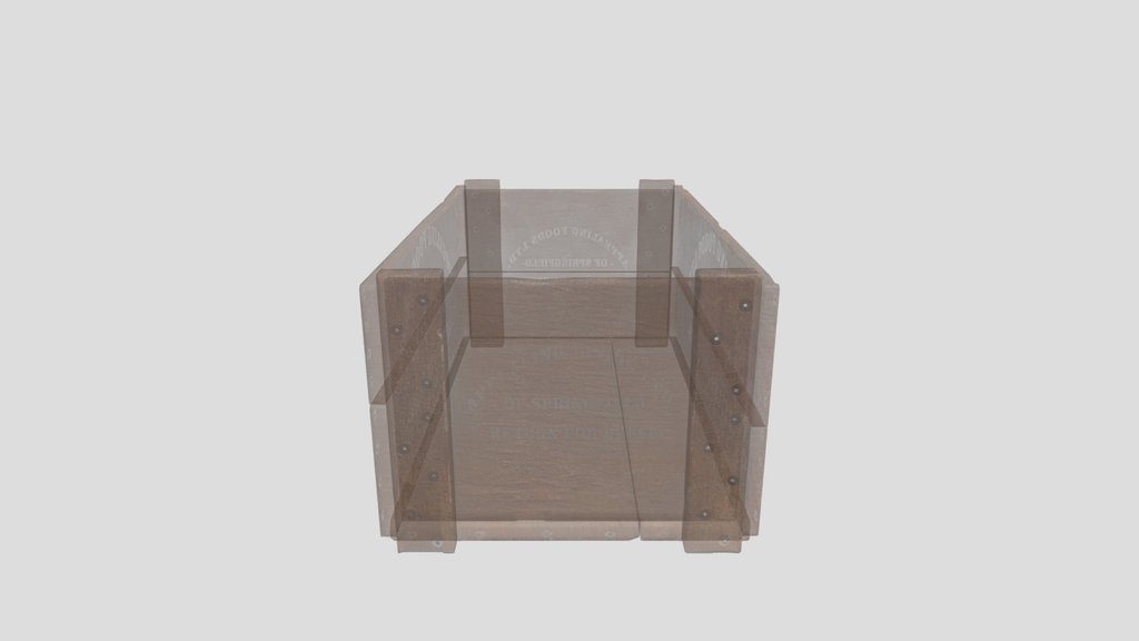 Reusable Wooden Delivery Crate Branded