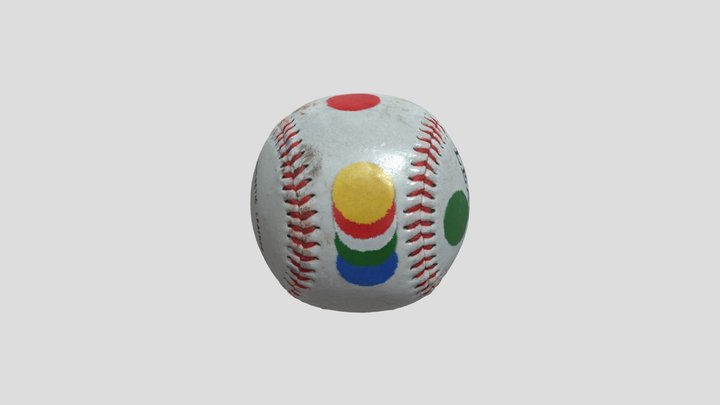 Damage Dust Baseball 3D Model
