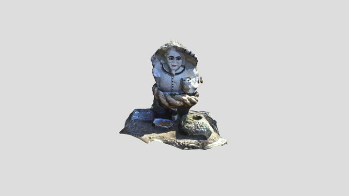 羽島水利組合の田の神（いちき串木野市） 3D Model